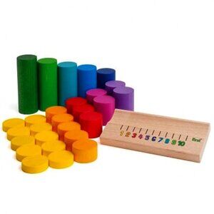NWT Erzi Wooden Toys Counting To Ten Set